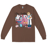 Chestnut stay healthy nurse Long Sleeve Tee - MaliasSmallBusiness