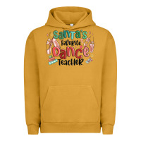 Pigment Peanut Butter santa's favorite dance teacher Urban Hoodie - MaliasSmallBusiness