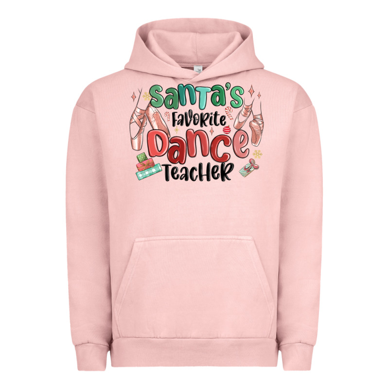Santa's Favorite Dance Teacher Urban Hoodie by MaliasSmallBusiness | Teevron