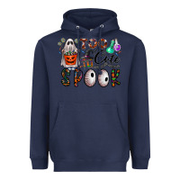Navy too cute to spook Heavyweight Hoodie - CowhideDigitalArt