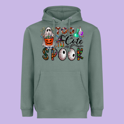 Too Cute To Spook Heavyweight Hoodie Designed By Cowhidedigitalart