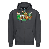 Smoke yorkshire terrier coffee cups Zipper Hoodie - Zillion Design Studio