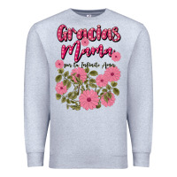 Heather Grey gracias mama por tu infinito amor Premium Sweatshirt - JahusDesignShop