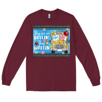 Burgundy they see me rollin they waitin Long Sleeve Tee - MaliasSmallBusiness