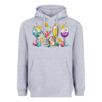 Heather Grey Easter wine glasses Easter Day Heavyweight Hoodie - Neo Western