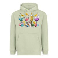 Matcha Easter wine glasses Easter Day Heavyweight Hoodie - Neo Western