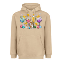 Mushroom Easter wine glasses Easter Day Heavyweight Hoodie - Neo Western