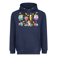 Navy Easter wine glasses Easter Day Heavyweight Hoodie - Neo Western