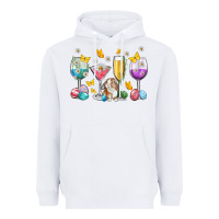 White Easter wine glasses Easter Day Heavyweight Hoodie - Neo Western
