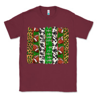 Burgundy football brush strokes Classic Tee - texasbilliewilder