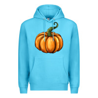 Ocean Blue pumpkin Premium Hoodie - BarkalooDesign