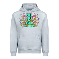 Heather Grey live life in full bloom Urban Hoodie - MaliasSmallBusiness