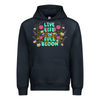Navy live life in full bloom Urban Hoodie - MaliasSmallBusiness