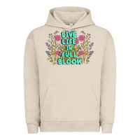 Pigment French Oak live life in full bloom Urban Hoodie - MaliasSmallBusiness