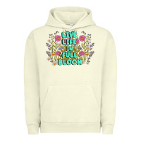 Pigment Pistachio live life in full bloom Urban Hoodie - MaliasSmallBusiness