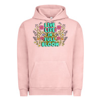 Pigment Salmon live life in full bloom Urban Hoodie - MaliasSmallBusiness