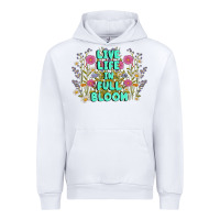 White live life in full bloom Urban Hoodie - MaliasSmallBusiness