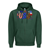 Sports Green usa 4th of july Zipper Hoodie - texasbilliewilder