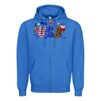 True Royal usa 4th of july Zipper Hoodie - texasbilliewilder