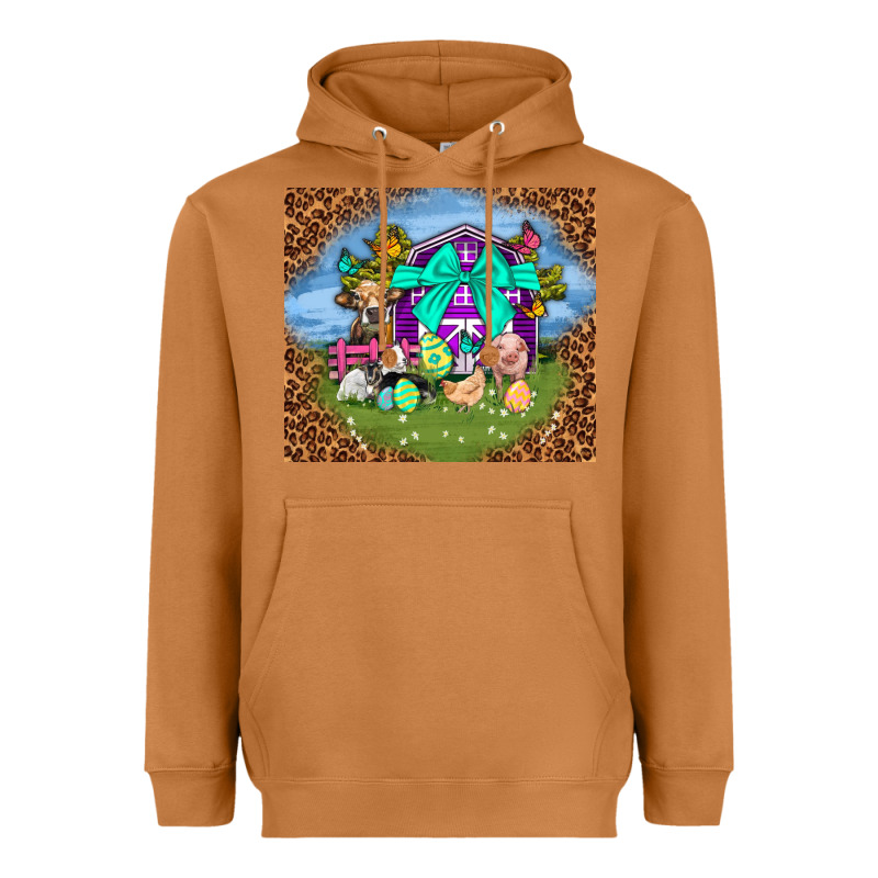 Farm Animal Easter Tumbler Easter Day Heavyweight Hoodie by Neo Western | Teevron