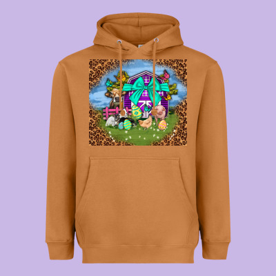 Farm Animal Easter Tumbler Easter Day Heavyweight Hoodie Designed By Neo Western