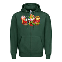 Sports Green watermelon farm fresh coffee cups Zipper Hoodie - Zillion Design Studio