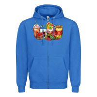 True Royal watermelon farm fresh coffee cups Zipper Hoodie - Zillion Design Studio