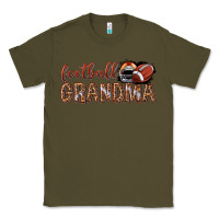 Army Green football grandma with leopard Classic Tee - texasbilliewilder