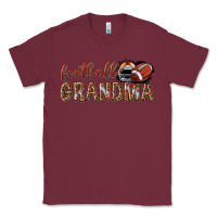 Burgundy football grandma with leopard Classic Tee - texasbilliewilder