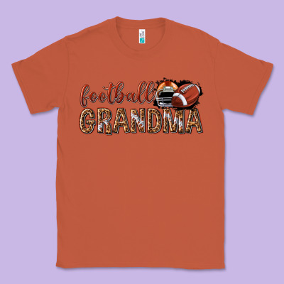 Football Grandma With Leopard Classic Tee Designed By Texasbilliewilder