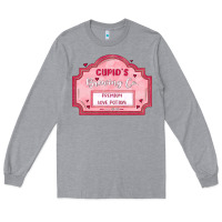 Heather Grey cupid's brewing company Long Sleeve Tee - MaliasSmallBusiness
