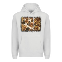 Distressed Leopard Cowhide Background Premium Hoodie | Teevron