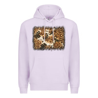 Lilac distressed leopard cowhide background Premium Hoodie - Jasminsmagicworld