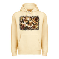 Pina Colada distressed leopard cowhide background Premium Hoodie - Jasminsmagicworld