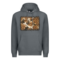 Rock distressed leopard cowhide background Premium Hoodie - Jasminsmagicworld