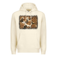 Sandshell distressed leopard cowhide background Premium Hoodie - Jasminsmagicworld