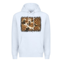 White distressed leopard cowhide background Premium Hoodie - Jasminsmagicworld