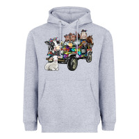 Heather Grey farm life Heavyweight Hoodie - SublimationCraftShop