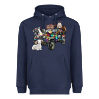Navy farm life Heavyweight Hoodie - SublimationCraftShop
