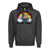 Charcoal Heather i'm the rainbow sheep of the family suffolk sheep black face sheep Zipper Hoodie - RanaPortraitStore