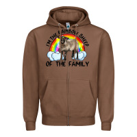 Chestnut i'm the rainbow sheep of the family suffolk sheep black face sheep Zipper Hoodie - RanaPortraitStore