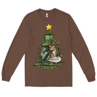 Chestnut hunting christmas tree Long Sleeve Tee - MaliasSmallBusiness