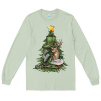 Matcha hunting christmas tree Long Sleeve Tee - MaliasSmallBusiness