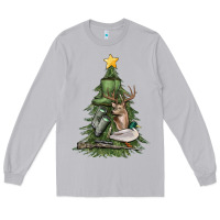 Moon Dust hunting christmas tree Long Sleeve Tee - MaliasSmallBusiness