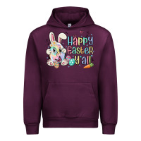 Mauve Wine happy easter y'all Urban Hoodie - MaliasSmallBusiness