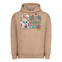 Pigment Burro happy easter y'all Urban Hoodie - MaliasSmallBusiness