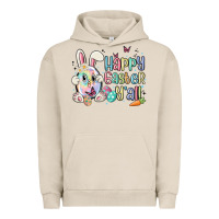 Pigment French Oak happy easter y'all Urban Hoodie - MaliasSmallBusiness