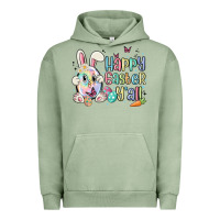 Pigment Oil Green happy easter y'all Urban Hoodie - MaliasSmallBusiness