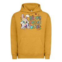 Pigment Peanut Butter happy easter y'all Urban Hoodie - MaliasSmallBusiness