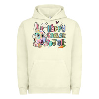 Pigment Pistachio happy easter y'all Urban Hoodie - MaliasSmallBusiness